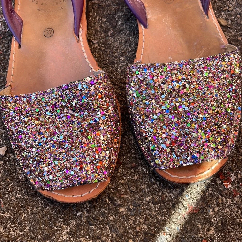 Alparpargatus glitter flats size 37 made in Spain 🇪🇸 - Picture 4 of 9